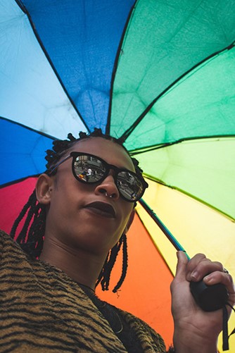 rainbow umbrella